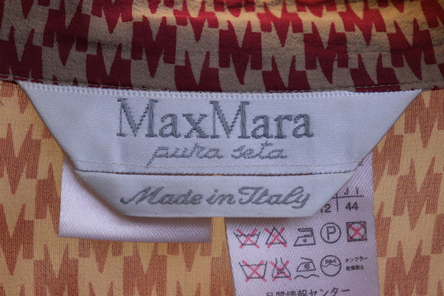 Max Mara Chemise Monogram Soie