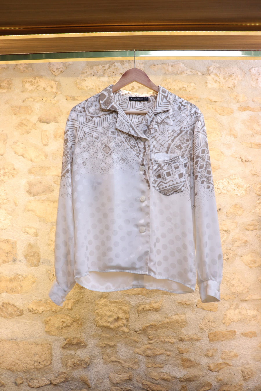 Louis Féraud Chemise Croisé Pois