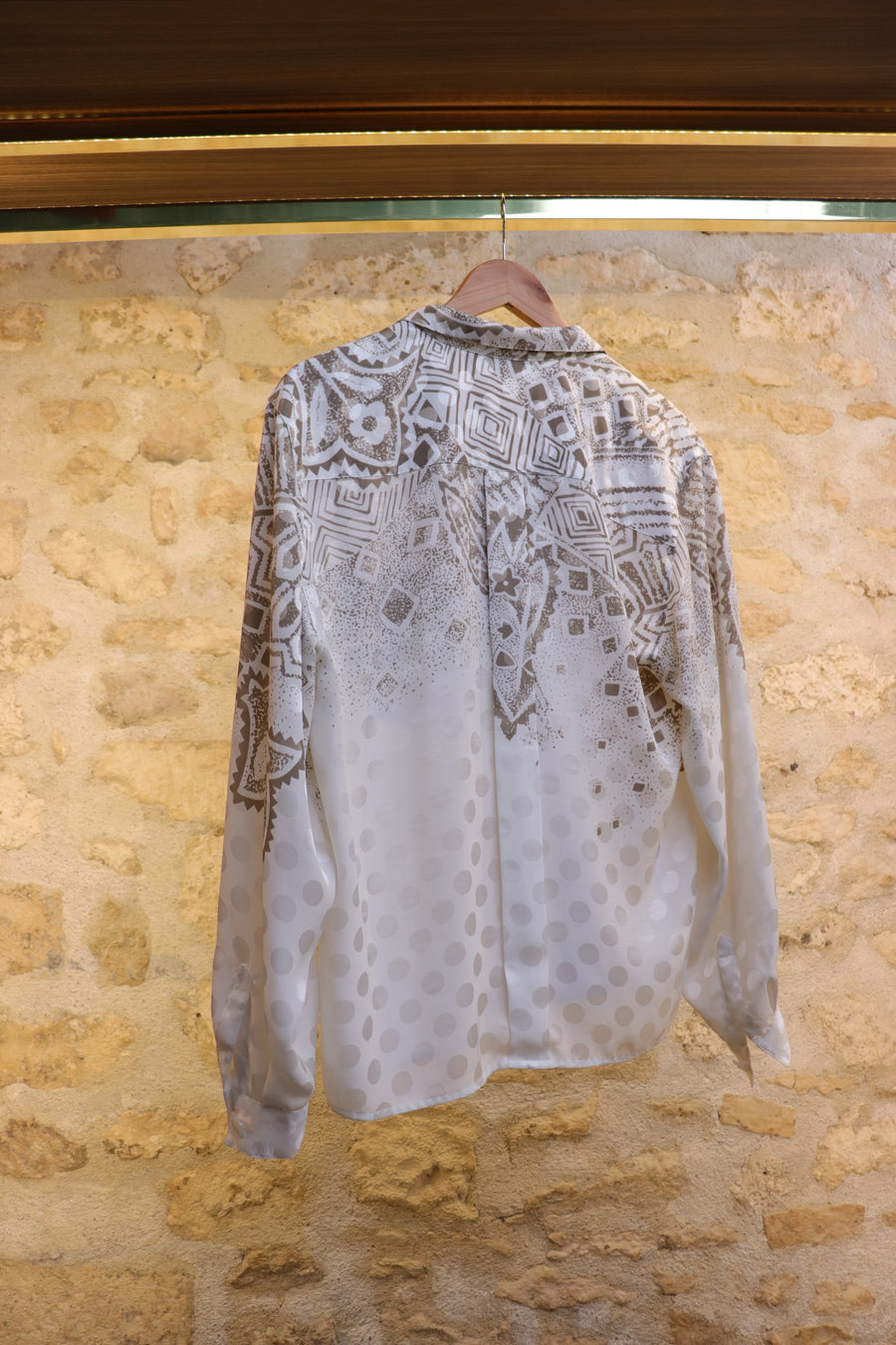 Louis Féraud Chemise Croisé Pois