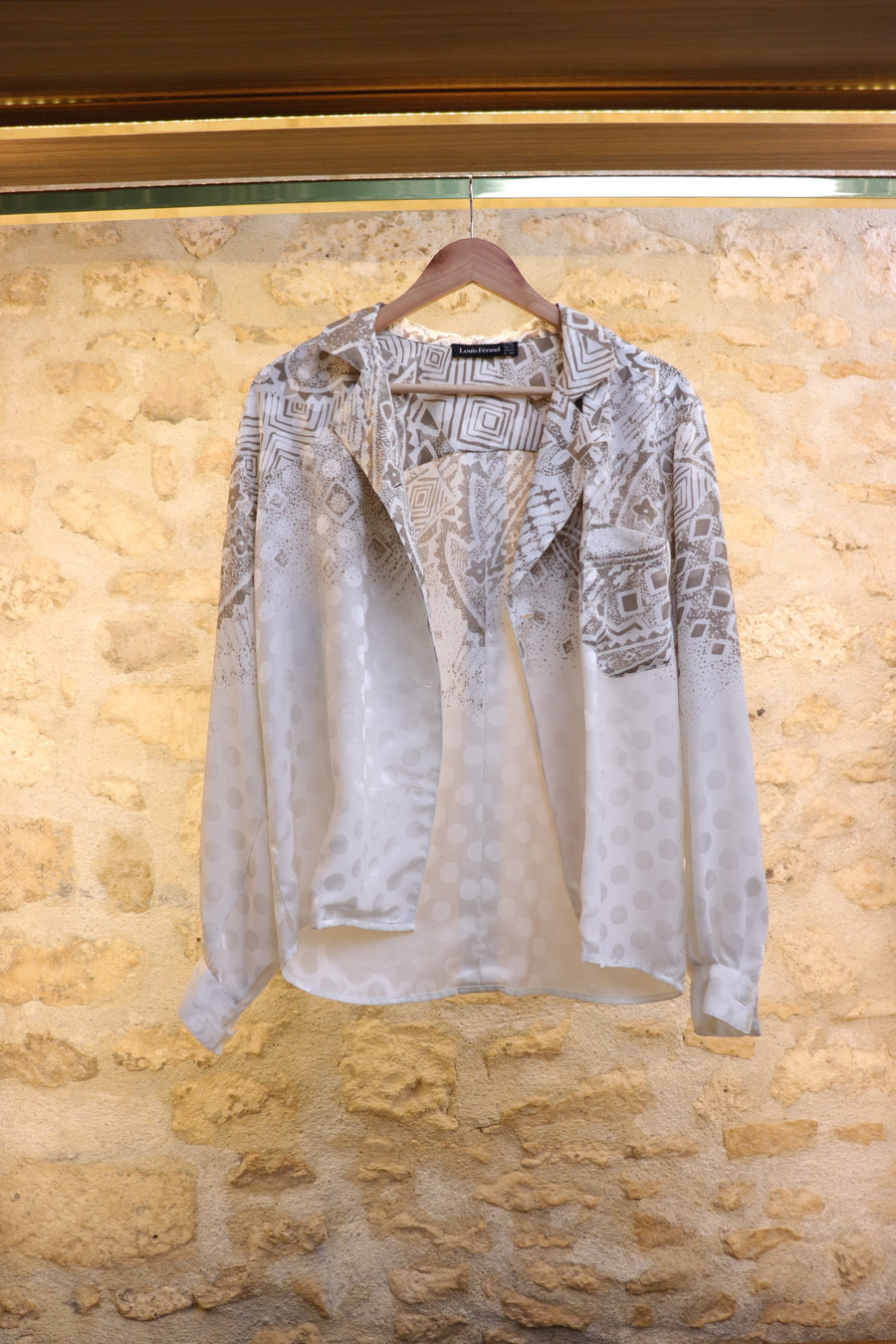 Louis Féraud Chemise Croisé Pois