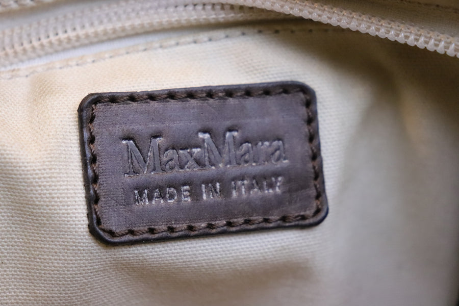 Max Mara Sac Bandoulière Cuir Tressé