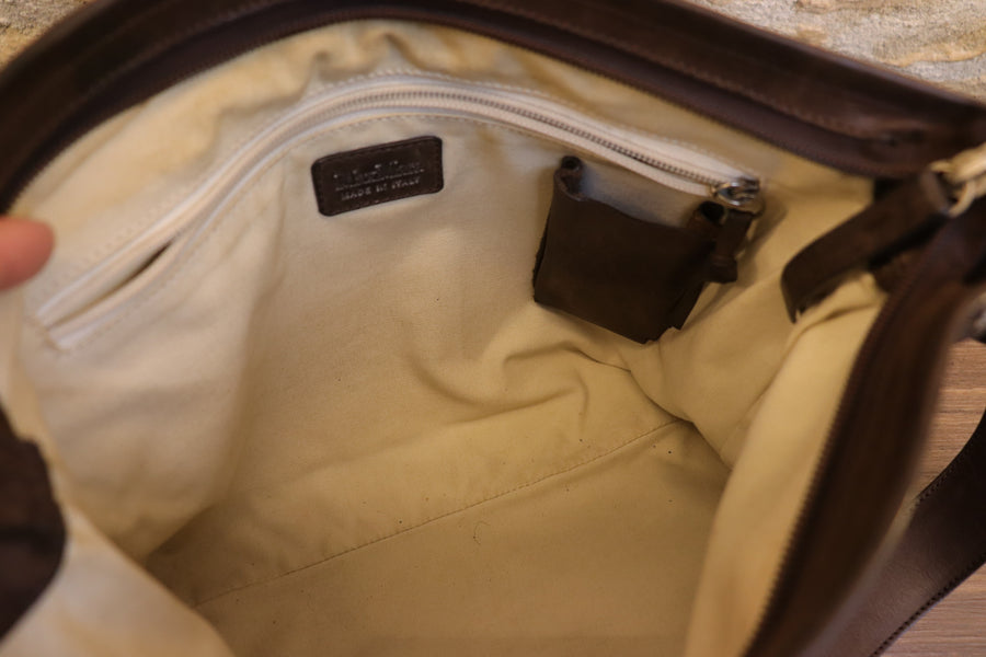 Max Mara Sac Bandoulière Cuir Tressé