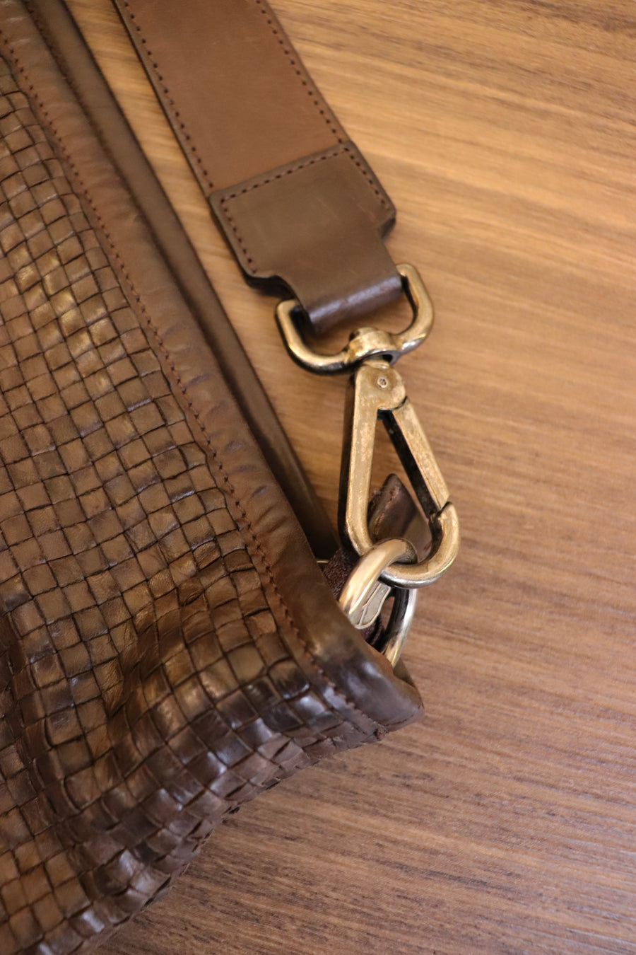 Max Mara Sac Bandoulière Cuir Tressé