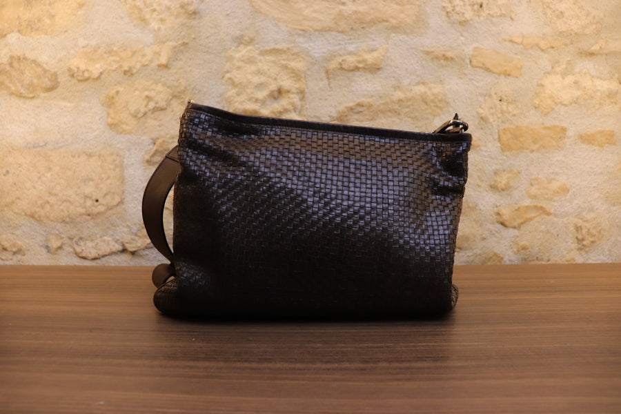 Max Mara Sac Bandoulière Cuir Tressé
