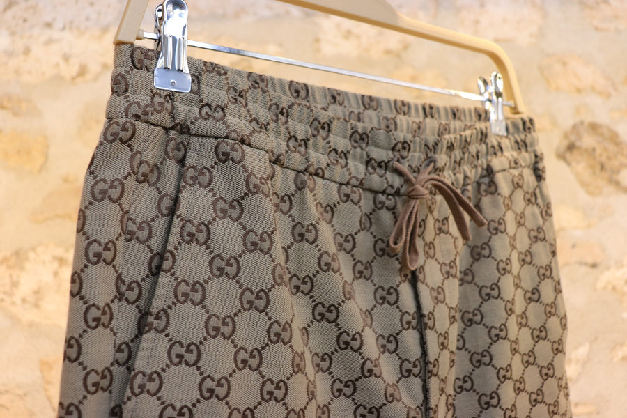 Gucci Pantalon Jogging Camel Ebène