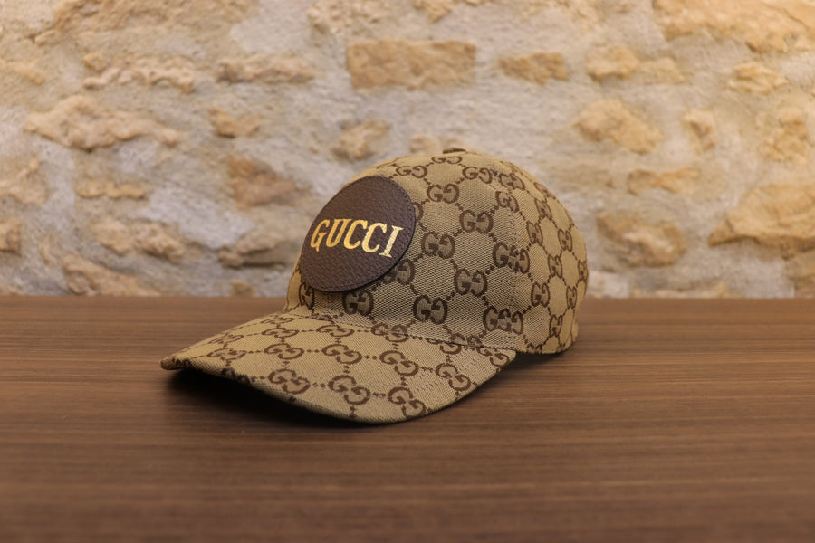 Gucci Casquette Leather Logo