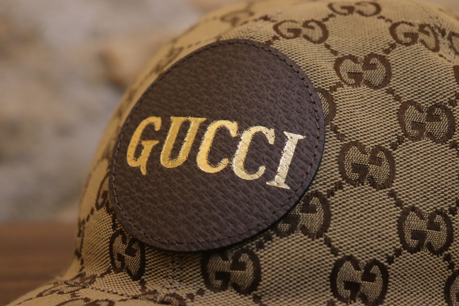 Gucci Casquette Leather Logo