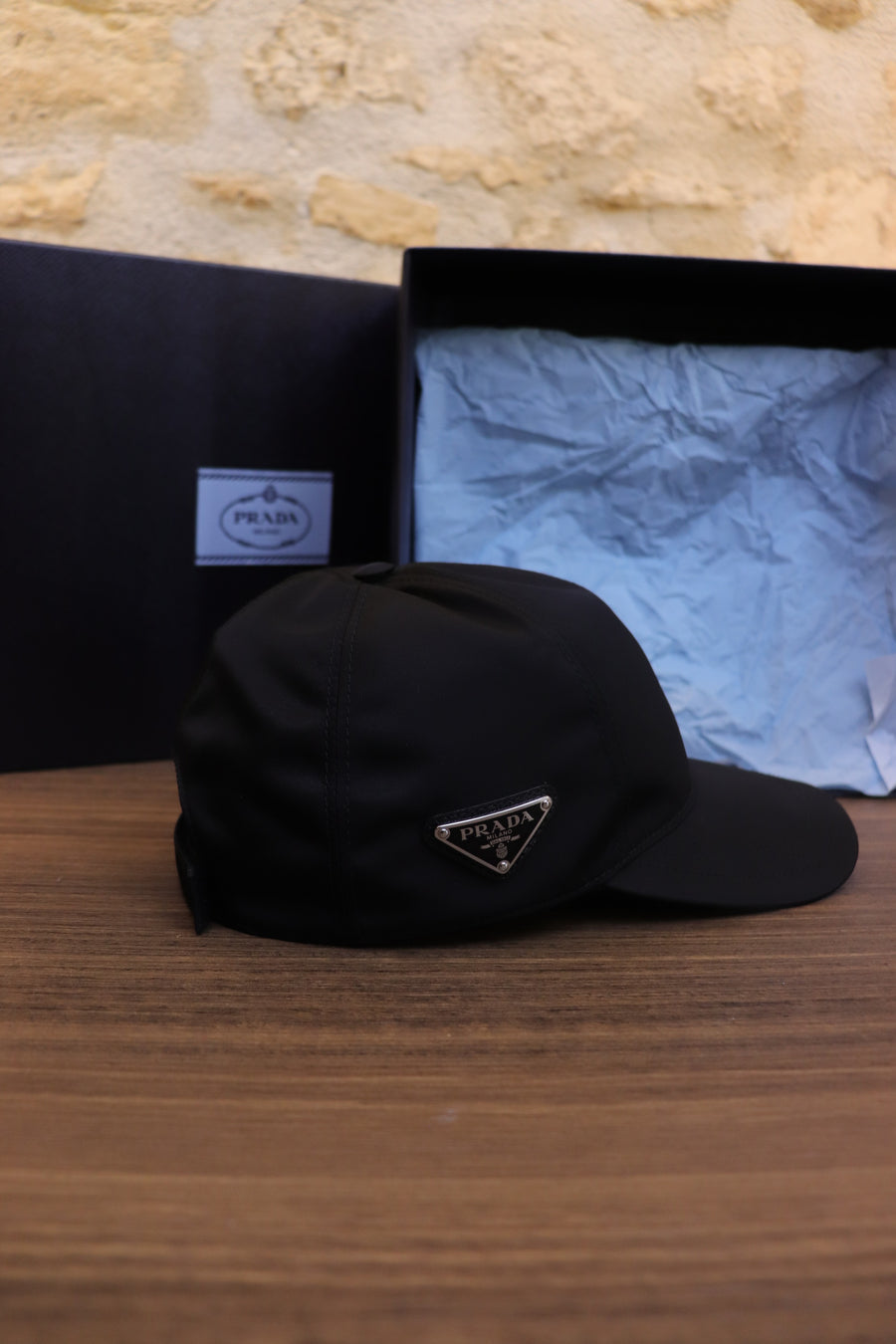 Prada Casquette Re-nylon Black