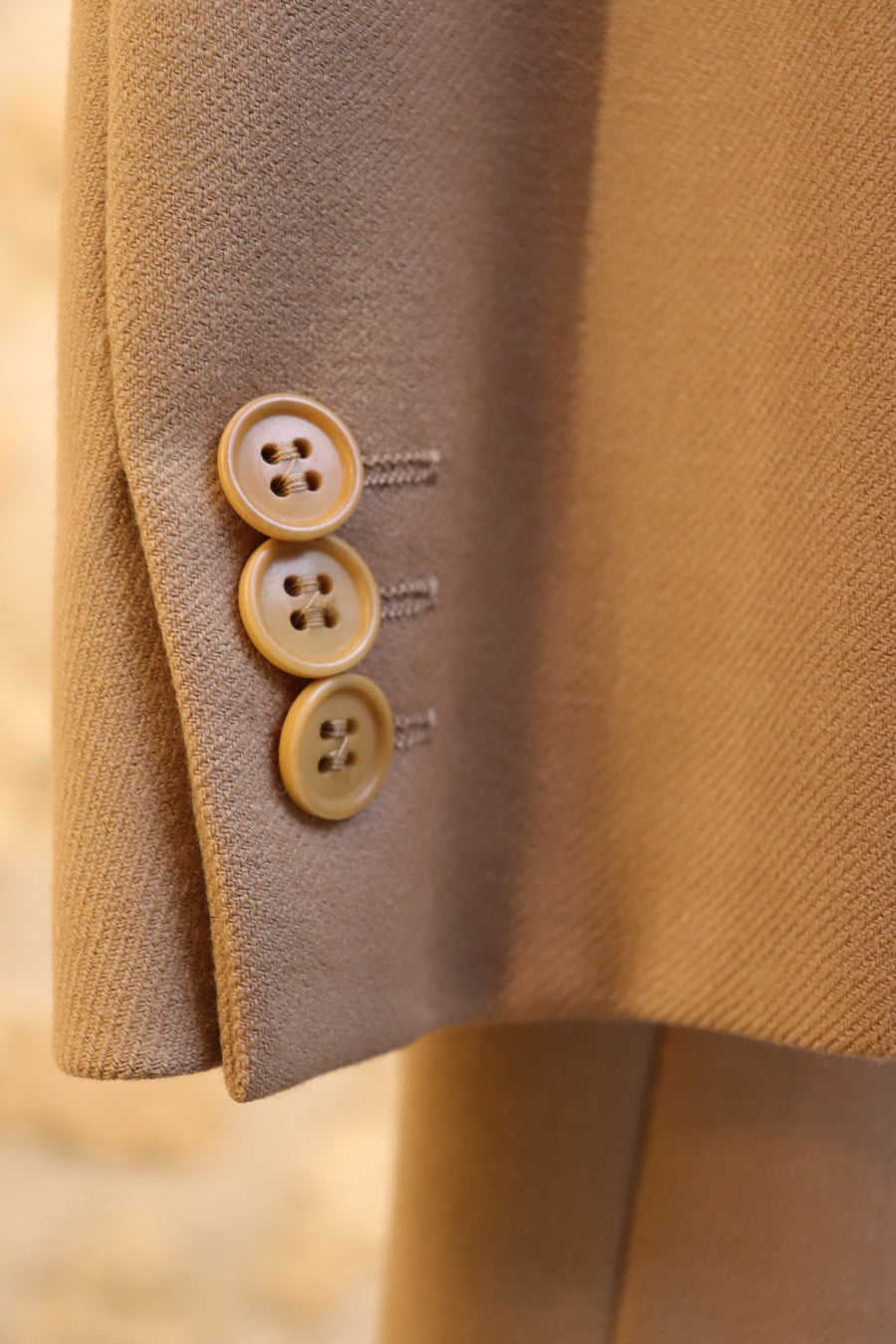 Blazer Croisé Laine Camel
