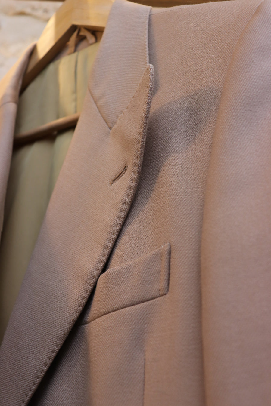 Blazer Croisé Laine Camel