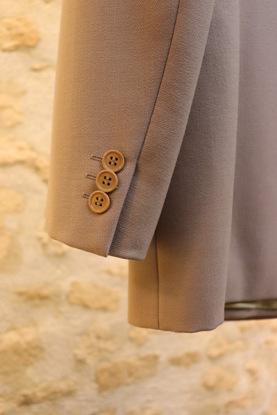 Blazer Croisé Laine Camel