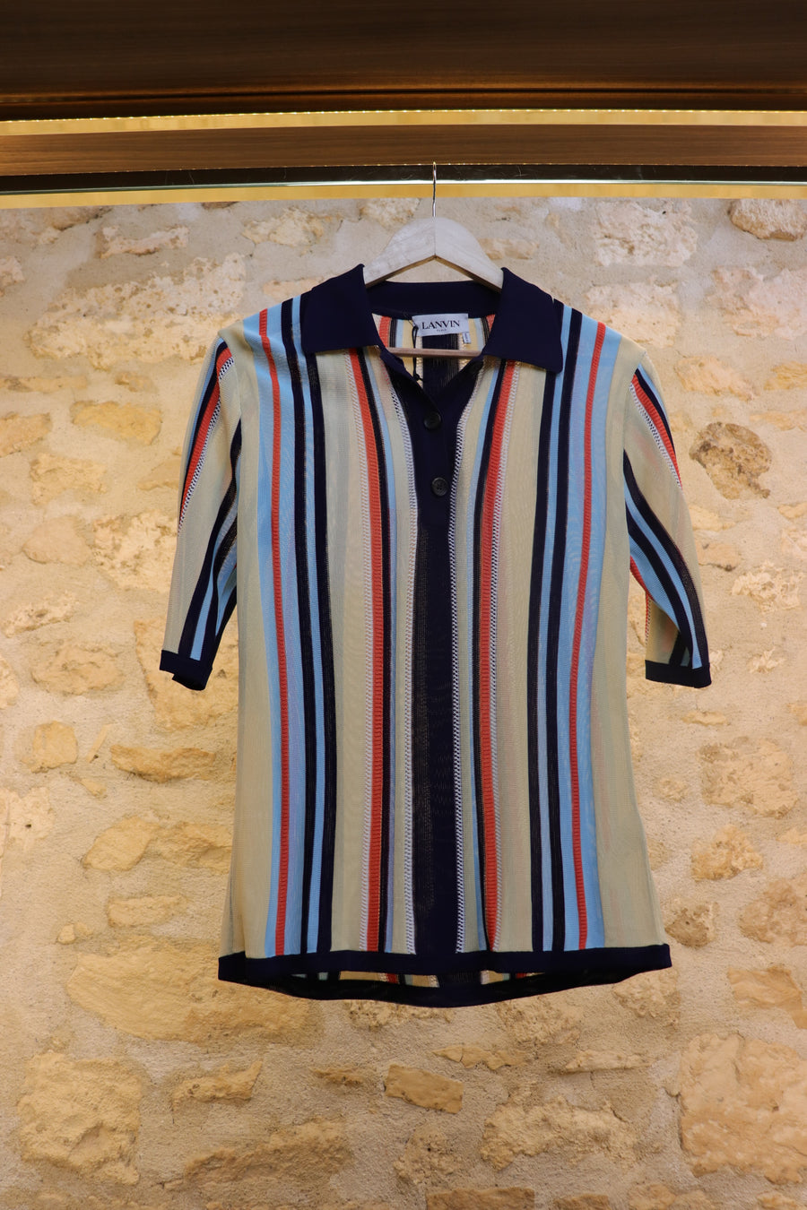 Lanvin Polo Maille Multicolore