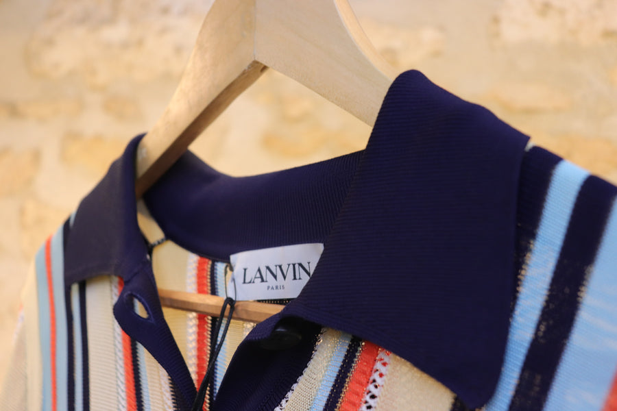Lanvin Polo Maille Multicolore