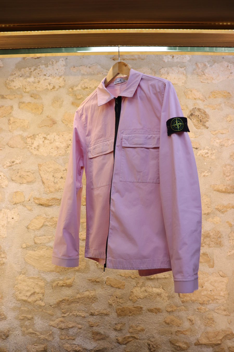 Stone Island Surchemise Zip Pink