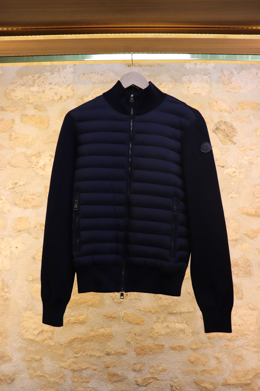 Moncler Cardigan Zip Matelassé Coton