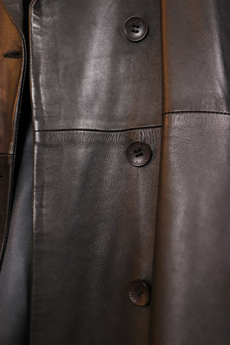 Giorgio Leather Coat