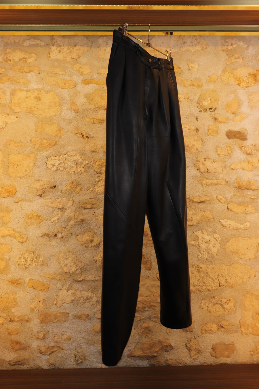 Reginapary Leather Sarouel Pants