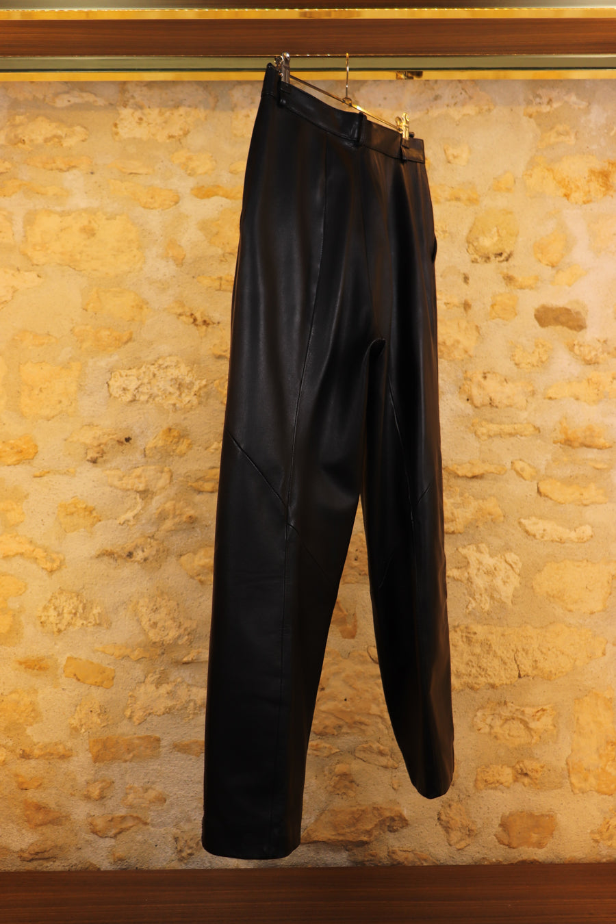 Reginapary Leather Sarouel Pants