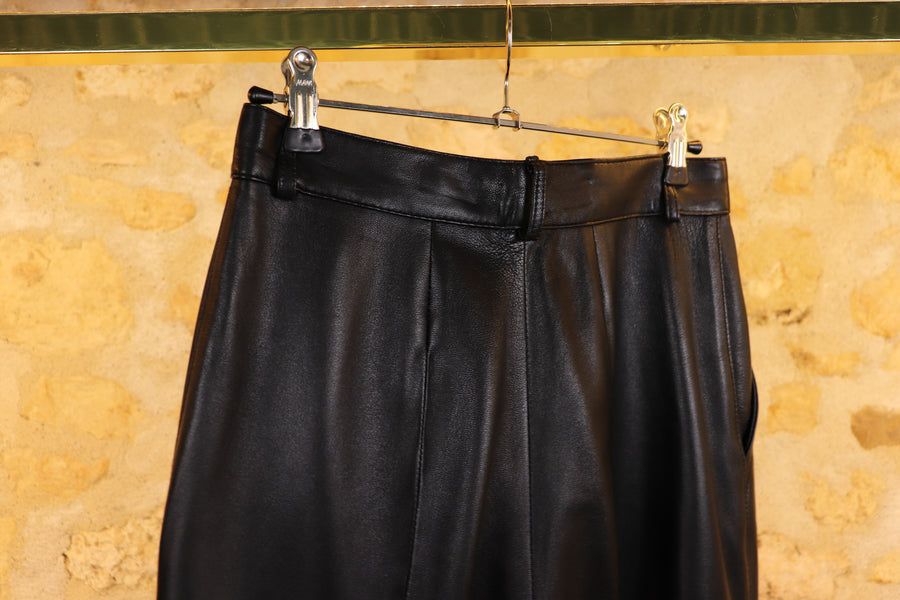 Reginapary Leather Sarouel Pants