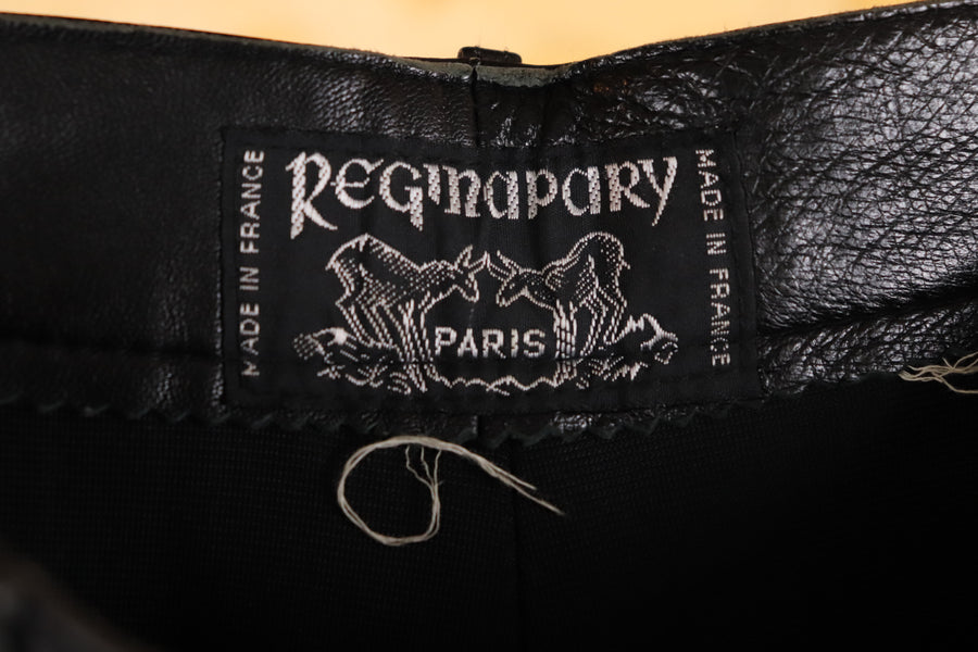 Reginapary Leather Sarouel Pants