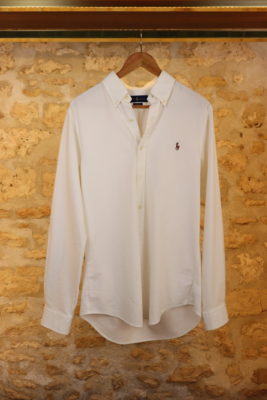 Camisa de algodón blanca de Ralph Lauren