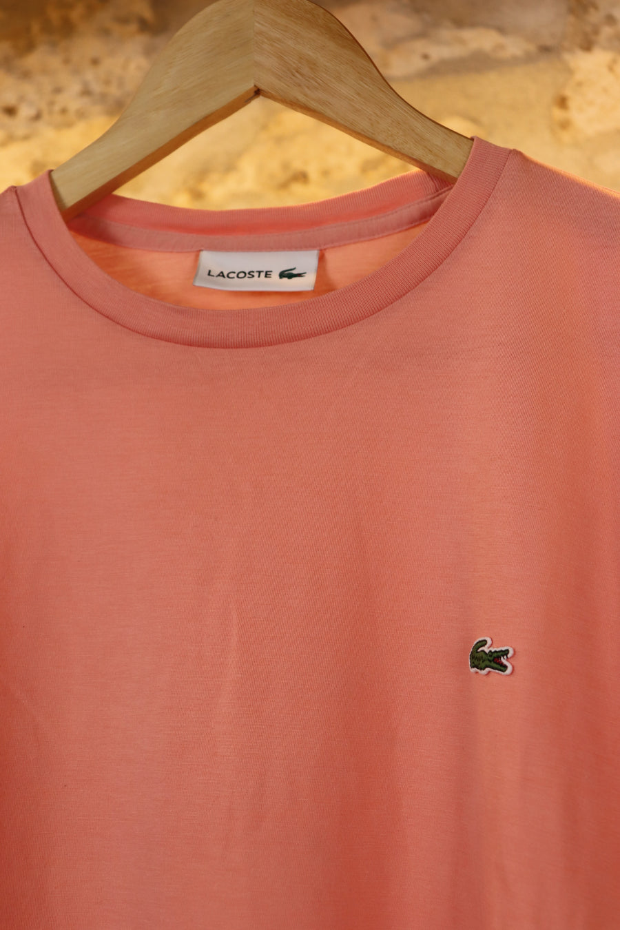 Lacoste T-shirt Rose en Coton