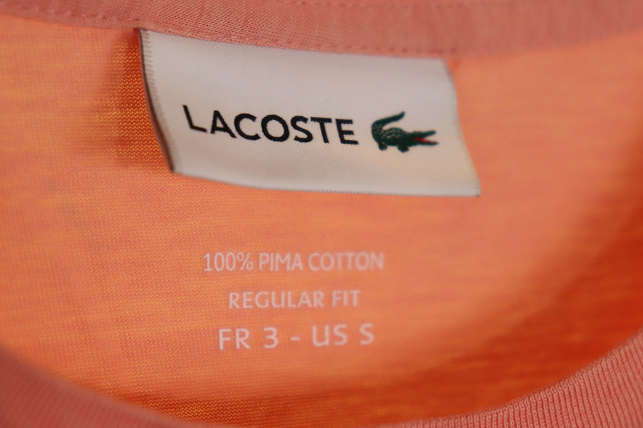 Lacoste Pink Cotton T-shirt