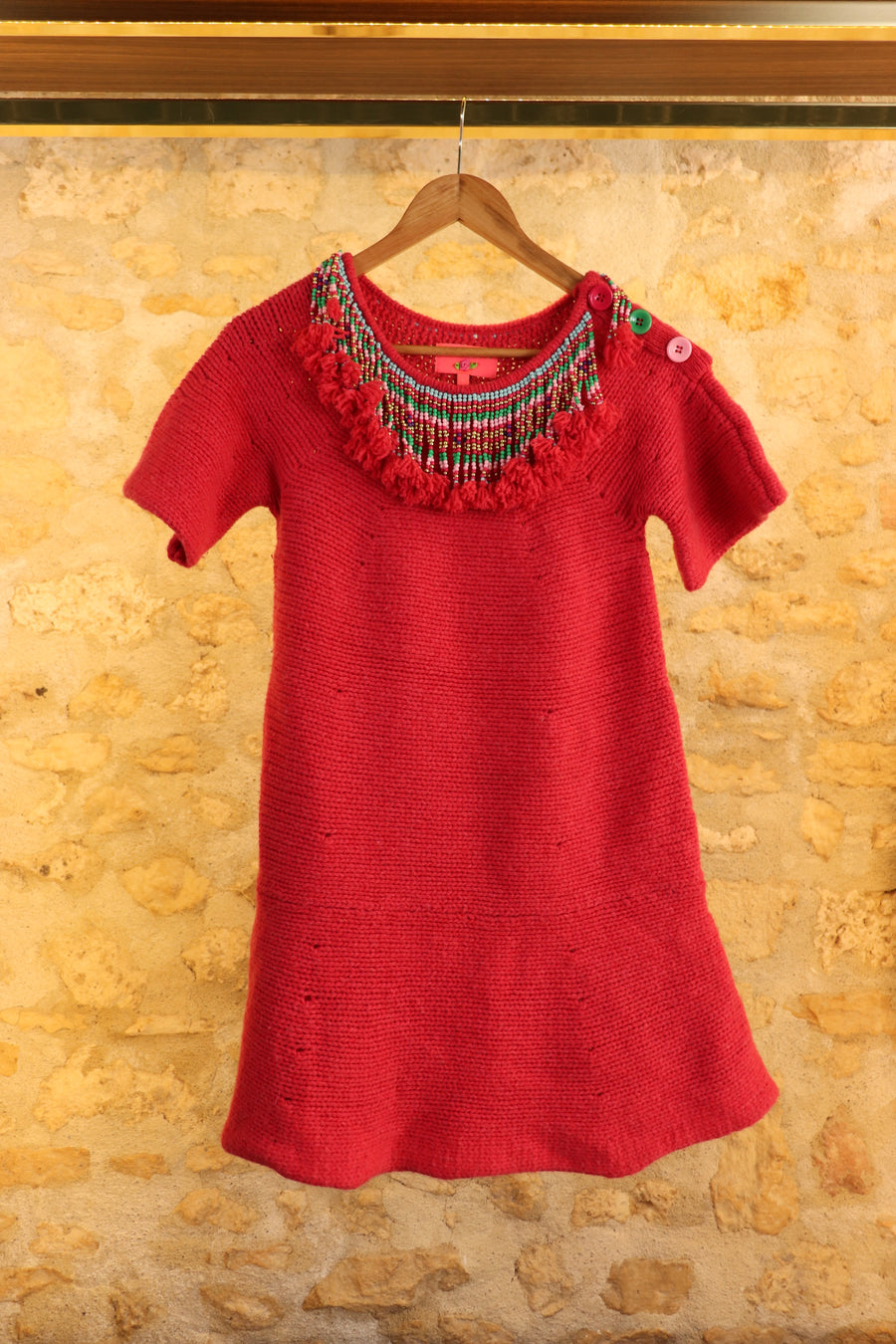 Manoush Fushia Wool Dress