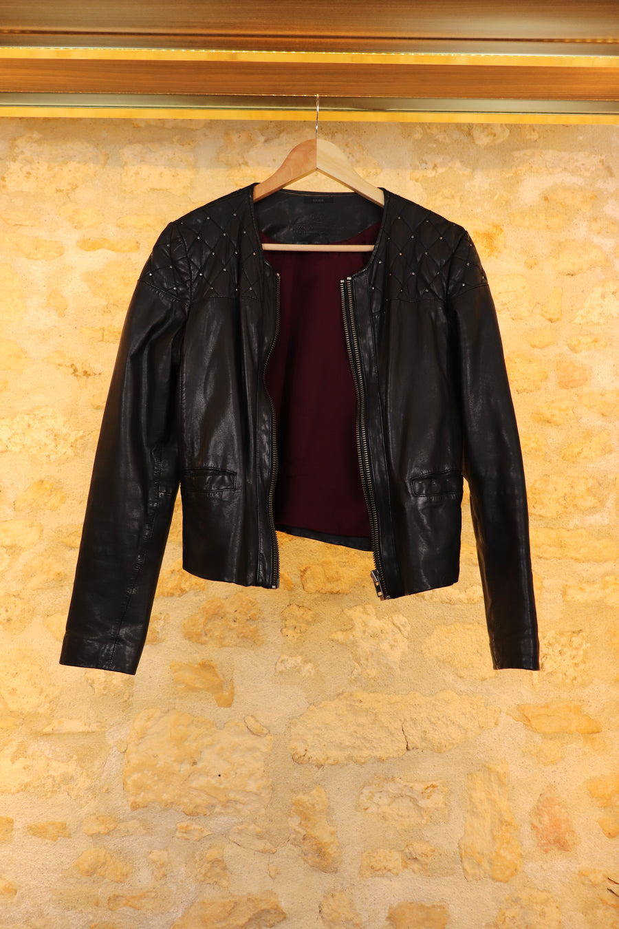 IKKS Lambskin Leather Jacket