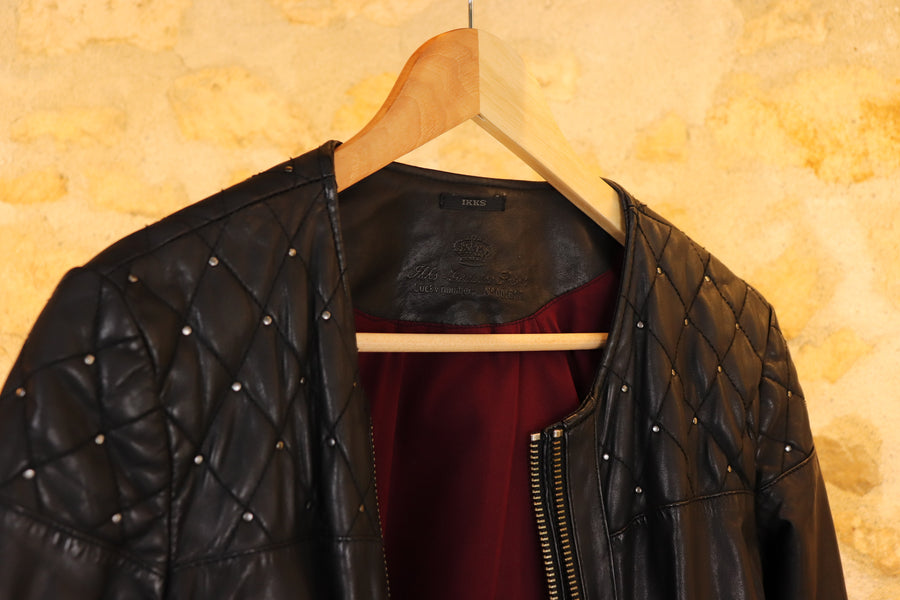 IKKS Lambskin Leather Jacket