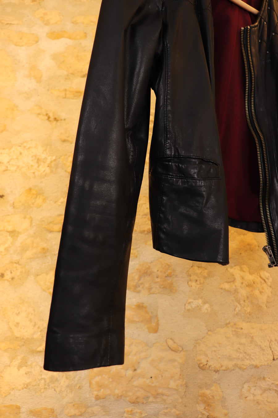 IKKS Lambskin Leather Jacket