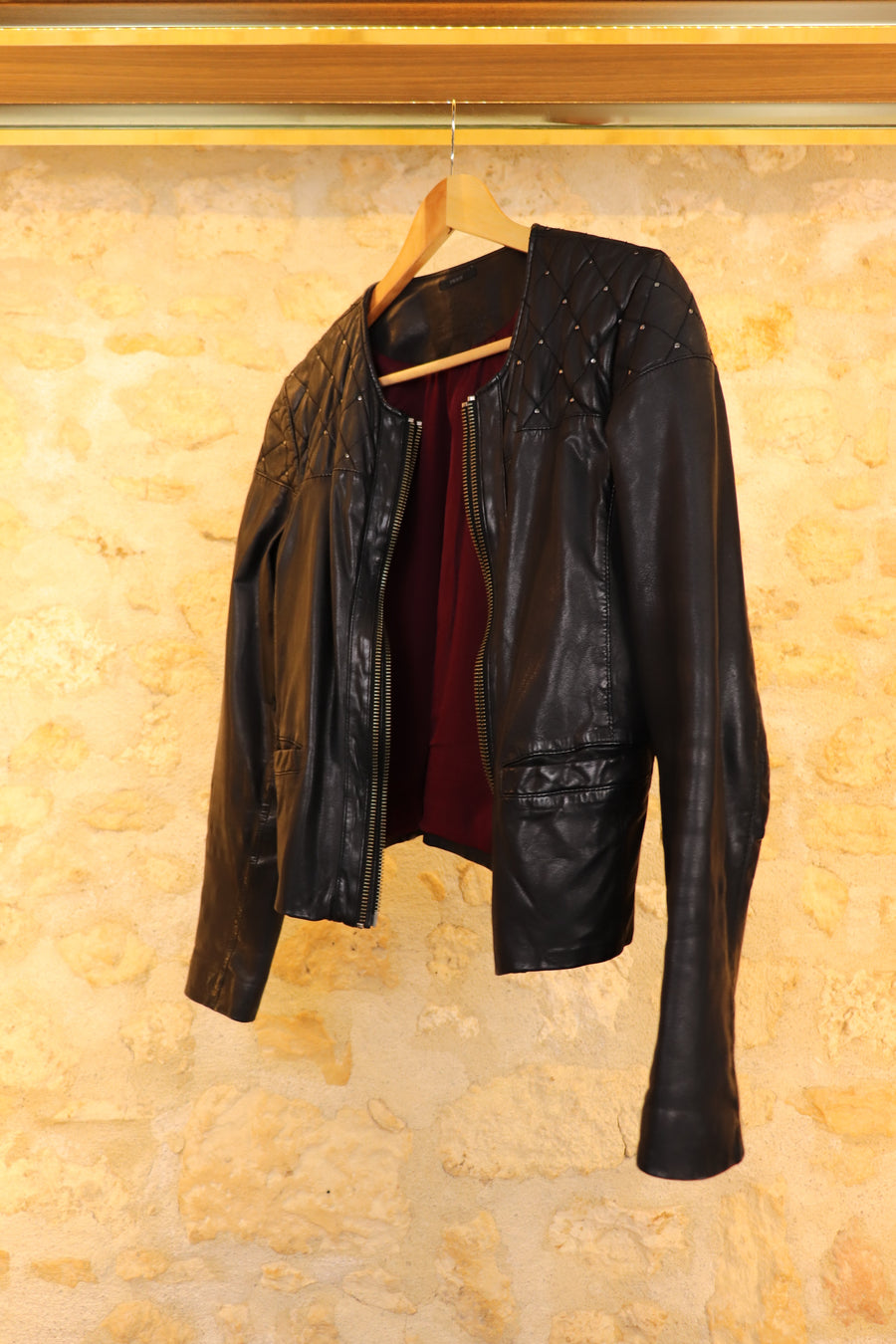 IKKS Lambskin Leather Jacket