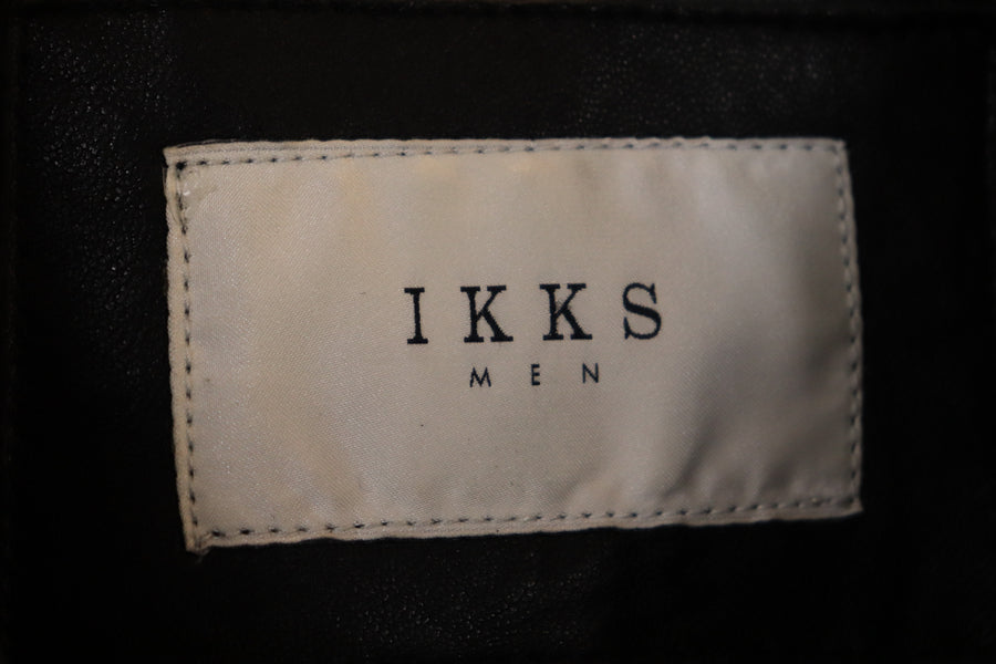 IKKS Veste en Cuir d'Agneau